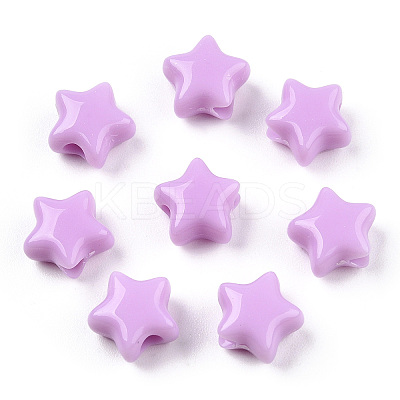 Opaque Acrylic Beads MACR-T047-01-08-1