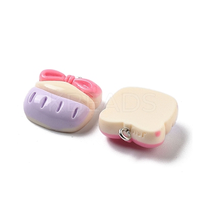 Opaque Resin Pendants RESI-R444-05C-1
