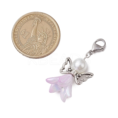 Angel Acrylic Pendant Decorations HJEW-JM02862-1