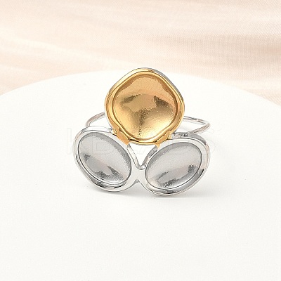 304 Stainless Steel Cuff Rings RJEW-D338-03C-GP-1
