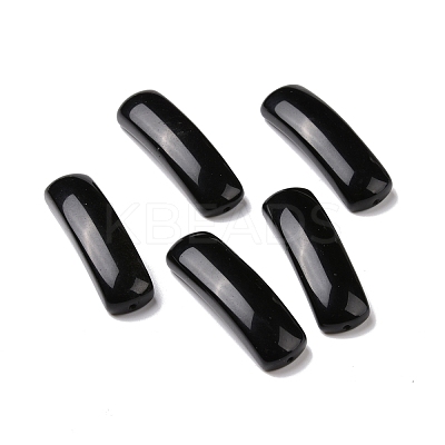 Natural Obsidian Connector Charms G-D460-02I-1