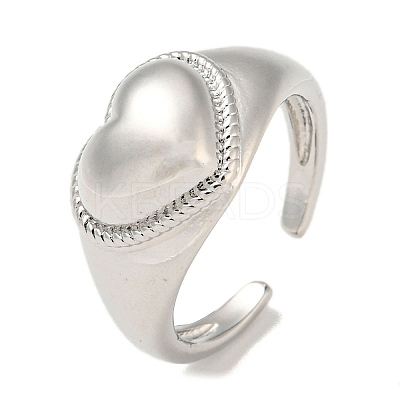 Brass Open Cuff Rings RJEW-B052-13P-1