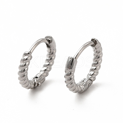 Non-Tarnish 316 Stainless Steel Hoop Earrings for Women LS-EJEW-C004-16A-P-1