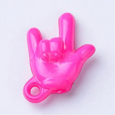 Opaque Acrylic ASL Pendants SACR-S202-23-1