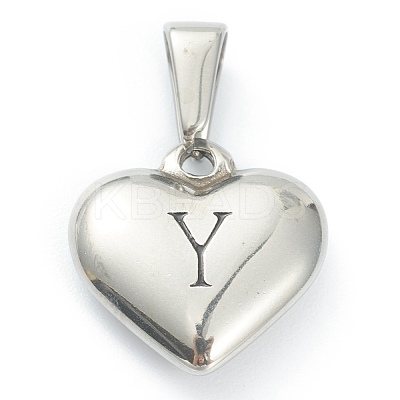 304 Stainless Steel Pendants STAS-P278-01Y-P-1
