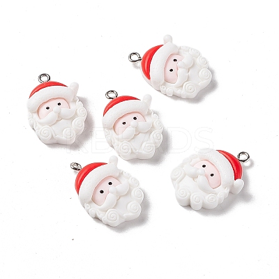 Christmas Theme Opaque Resin Pendants X-FIND-E025-14-1