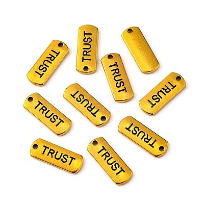 Tibetan Style Alloy Rectangle with Word Trust Pendants LS-TIBEP-Q043-062AG-RS-1