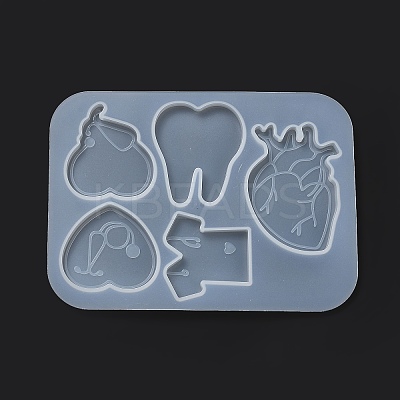Medical Theme DIY Silicone Badge Reel Ornament Molds LS-DIY-G079-05A-1