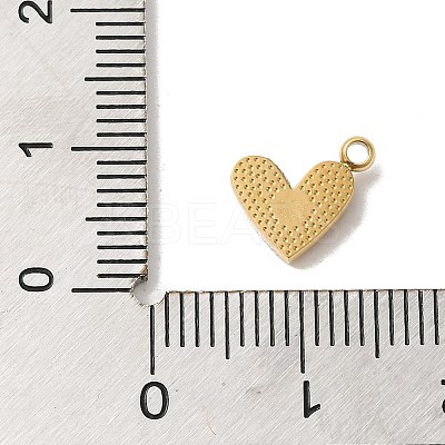 Golden Tone 304 Stainless Steel Rhinestone Charms STAS-L025-005G-05-1