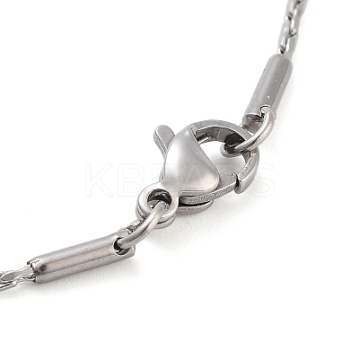 Tarnish Resistant 304 Stainless Steel Boston Chain Necklaces STAS-O053-16P-1