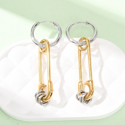 304 Stainless Steel Hoop Earrings for Women SA-CBA7B26-03GP-02-1