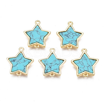 Brass Connector Charms KK-N233-173B-01B-1