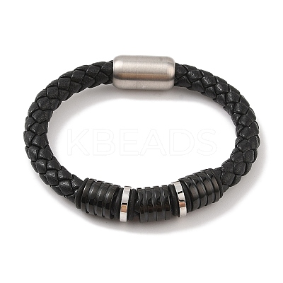 Braided Microfiber Leather Cord Bracelets BJEW-B096-17P-1
