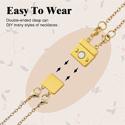 Zinc Alloy Box Magnetic Clasps Converter LS-PALLOY-C159-01LG-1