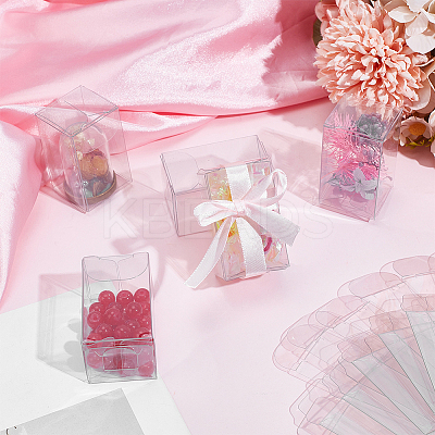 Transparent Plastic PVC Box Gift Packaging CON-WH0085-85A-1