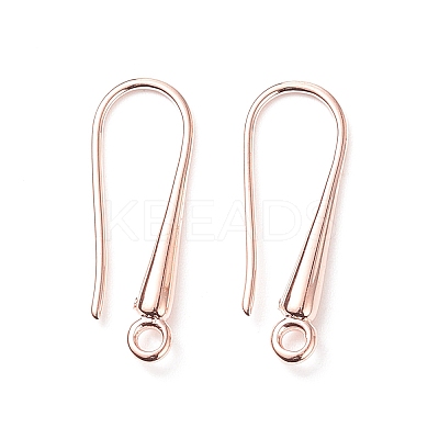 Eco-Friendly Brass Earring Hooks Findings X-KK-M157-03RG-NR-1