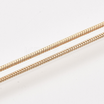 Brass Round Snake Chain Necklace Making MAK-T006-11B-KC-1