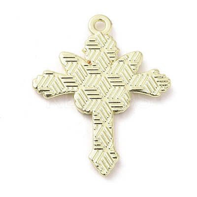 Light Gold Plated Alloy Enamel Pendants ENAM-L041-04B-1