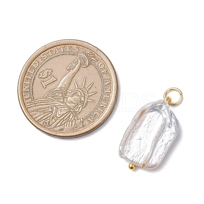 Natural Baroque Pearl Keshi Pearl Pendants PALLOY-JF04628-01-1