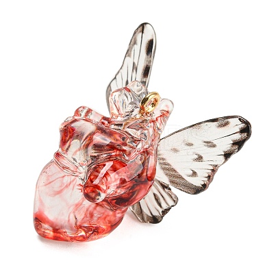 Transparent Resin Pendants LS-RESI-D004-01B-1