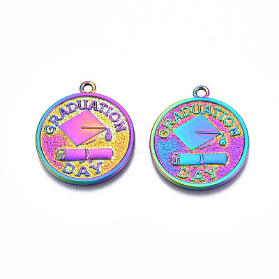 Rainbow Color Alloy Pendants PALLOY-N156-204-1