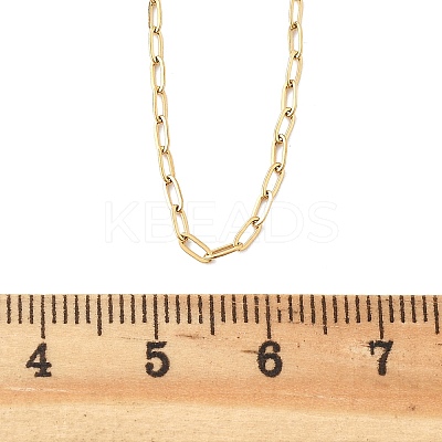 Ion Plating(IP) 304 Stainless Steel Cable Chains Necklaces MAK-L015-37B-1