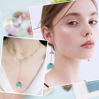 24Pcs 12 Colors Gradient Color Opaque & Transparent Resin Pendants RESI-OC0001-59-1