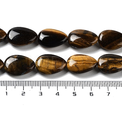 Natural Teardrop Tiger Eye Beads Strands G-L242-26-1
