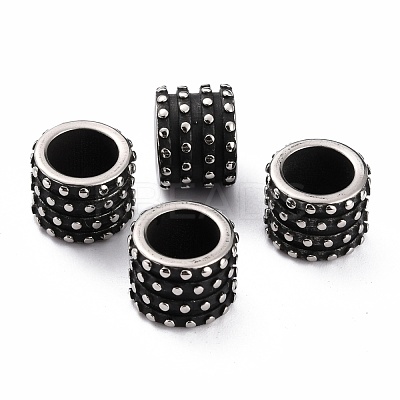 304 Stainless Steel European Beads STAS-B011-10AS-1