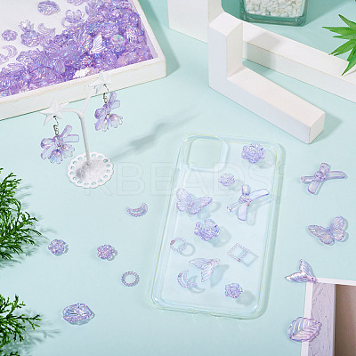 182Pcs 100G Transparent Acrylic Beads OACR-TA0003-66E-1