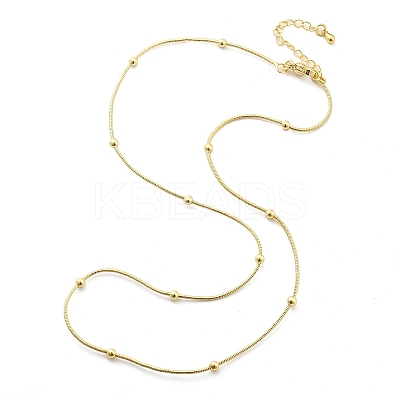 Brass Satellite Chains Necklaces for Women NJEW-D302-16G-1