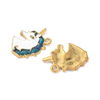 304 Stainless Steel Enamel Pendants STAS-I346-08G-01-1