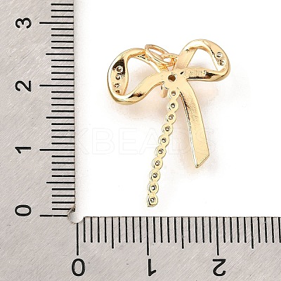 Brass Micro Pave Cubic Zirconia Pendants KK-V008-13G-02-1