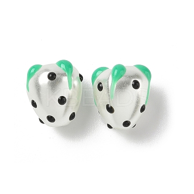 Baking Paint Baking Paint Glass Beads LAMP-Z014-02F-1