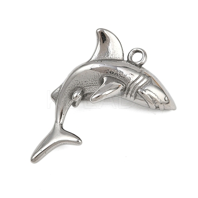 304 Stainless Steel Sea Animal Pendants STAS-P402-05A-P-1
