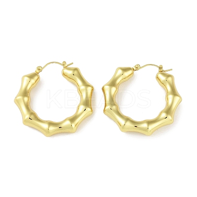 Ion Plating(IP) 304 Stainless Steel Hoop Earrings STAS-I304-02G-1