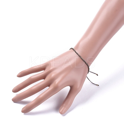 Braided Bead Bracelets BJEW-JB04917-03-1