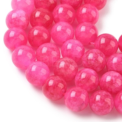 Dyed Natural Malaysia Jade Beads Strands G-G021-02C-24-1
