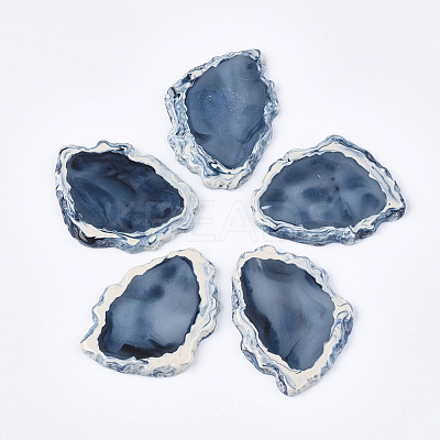 Half Drilled Resin Beads RESI-S374-24B-1
