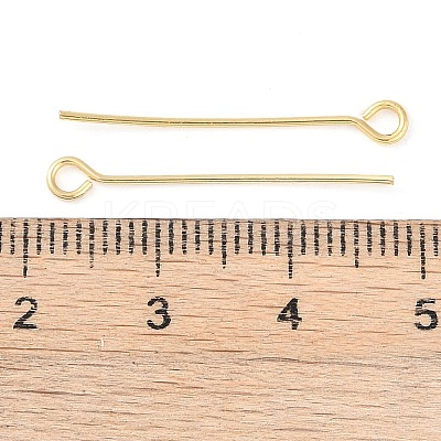 Brass Eye Pins KK-N254-48C-G-1