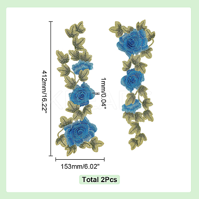 Flower Embroidery Sewing Fiber DIY-WH0888-894-1