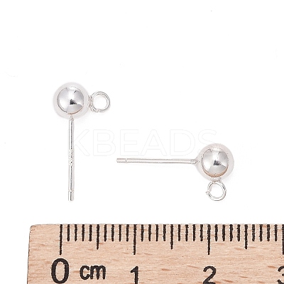 925 Sterling Silver Stud Earring Findings STER-S002-50-1