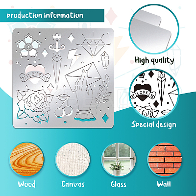 Stainless Steel Cutting Dies Stencils DIY-WH0279-130-1