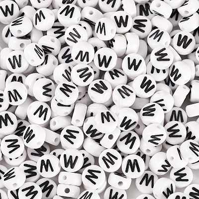 500Pcs Acrylic Beads SACR-TA0001-55W-1