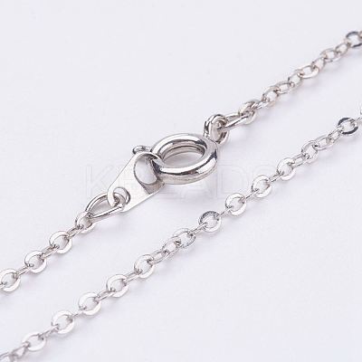 Non-Magnetic Synthetic Hematite Pendant Necklaces NJEW-JN01885-1