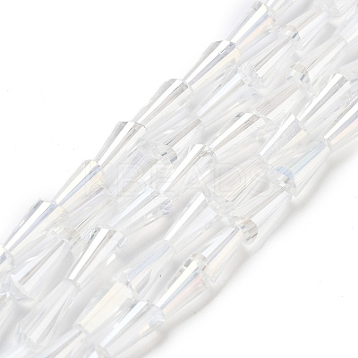 Electroplate Glass Beads Strands EGLA-J046-AB07-1