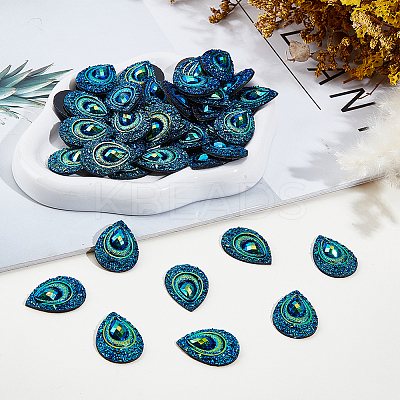 50Pcs Resin Cabochons CRES-GF0001-07A-1