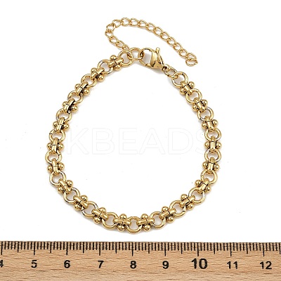 304 Stainless Steel Link Chain Bracelets for Women BJEW-Z143-22G-01-1