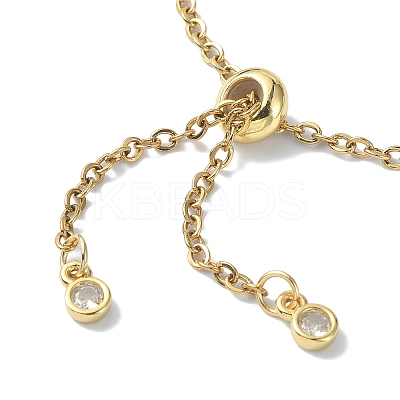 Adjustable Brass Macrame Pouch Bracelet Making for Stone Holder AJEW-JB01192-01-1