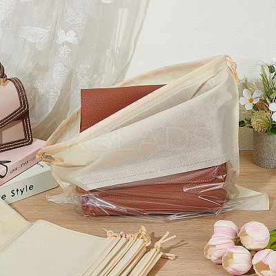 14Pcs 4 Styles Square Cloth Packing Pouches for Shoes ABAG-PH0001-60B-1
